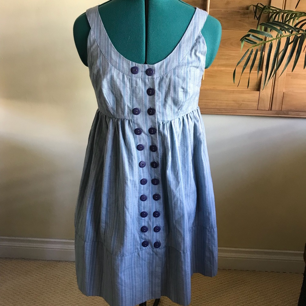 Babydoll Button Up Dress with Pockets